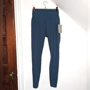 EVERLANE Deep Aegean Perform Yoga Pilates Workout Leggings NEW Size S Reg